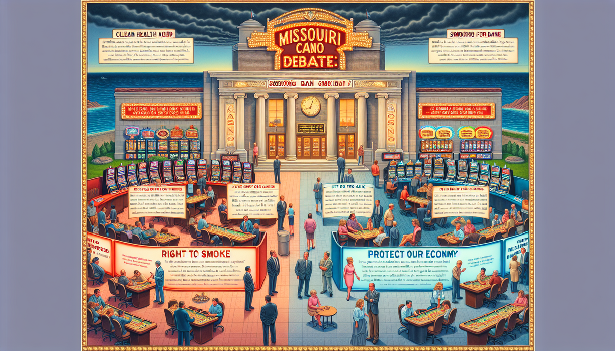 "alt_text": "Berita Alexistogel: Larangan merokok di kasino Missouri mengalami hambatan."