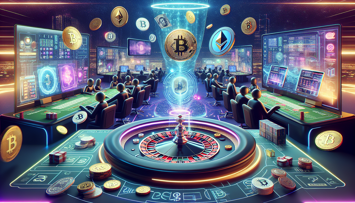 alt_text: "Poster Alexistogel: Era Baru Crypto Casino di Cybet dengan nuansa futuristik."