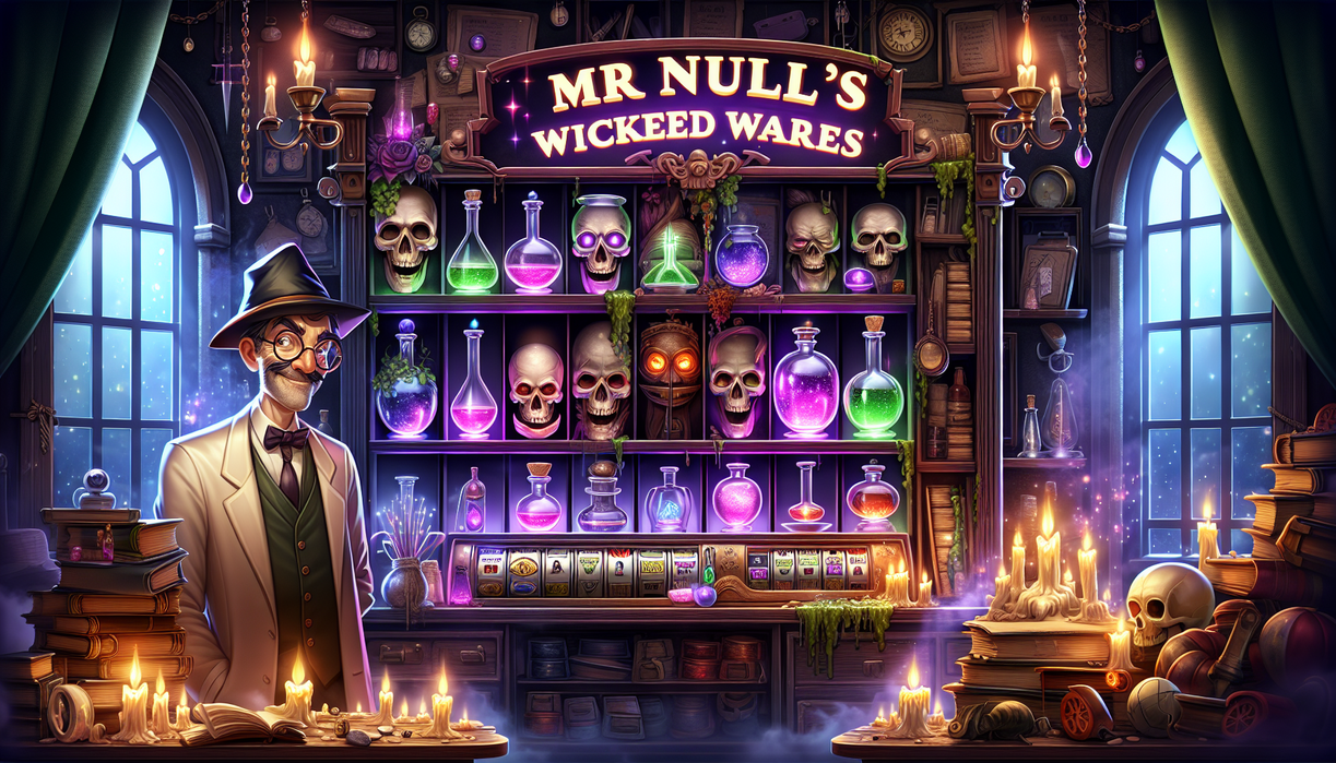alt_text: Berita tentang misteri permainan slot Mr Null’s Wicked Wares dari Alexistogel.